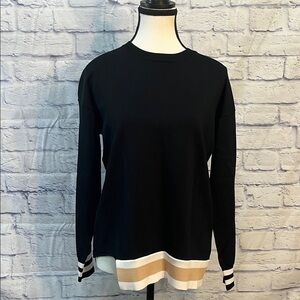 Billie the Label Top Striped Long Sleeves Boutique Brand Size XS